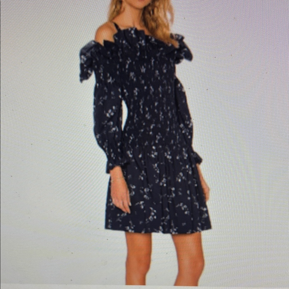 Rebecca Taylor Off-The Shoulder Francine Dress Size 4